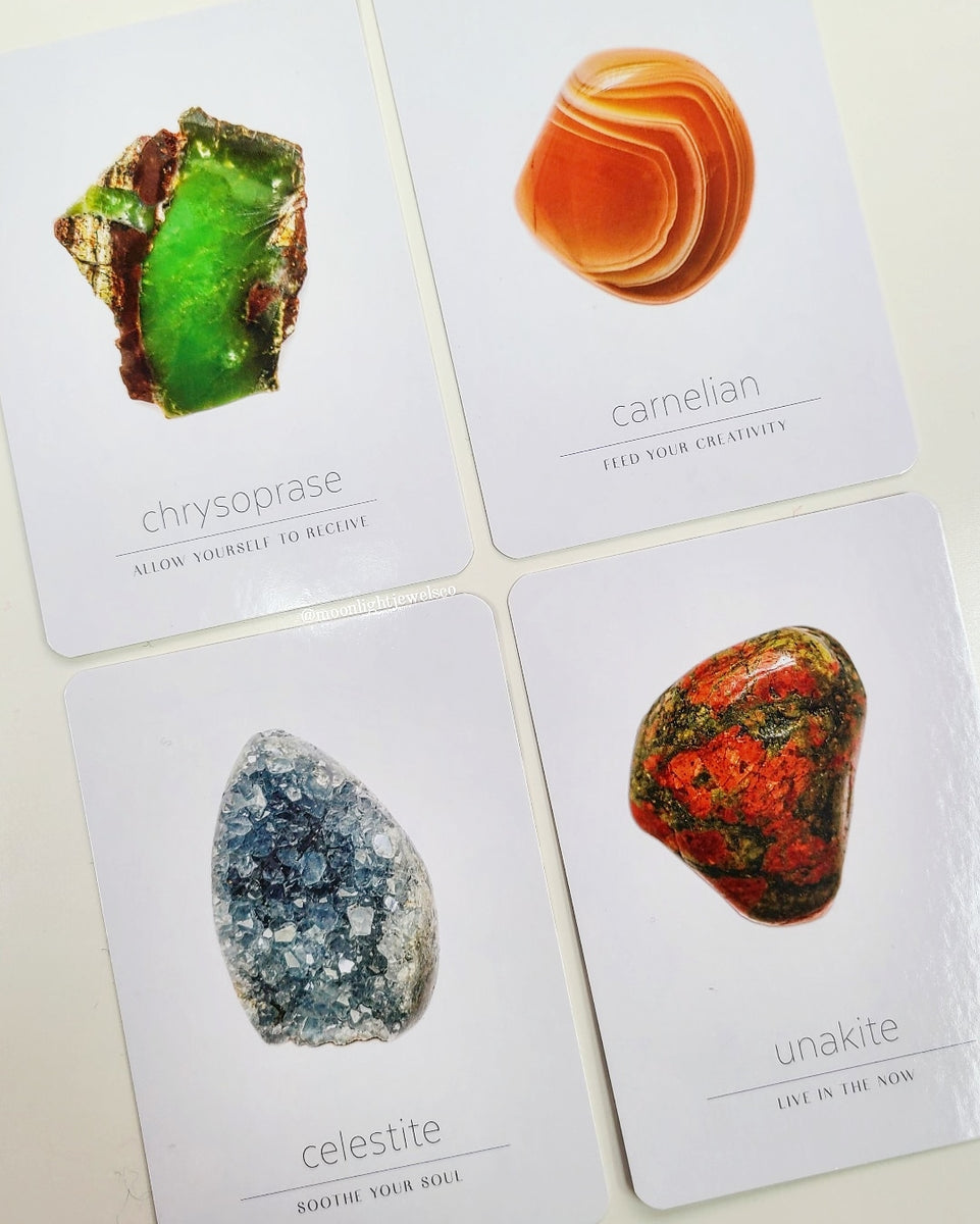 Daily Crystal Inspiration Oracle Card Deck - Rocks with Sass